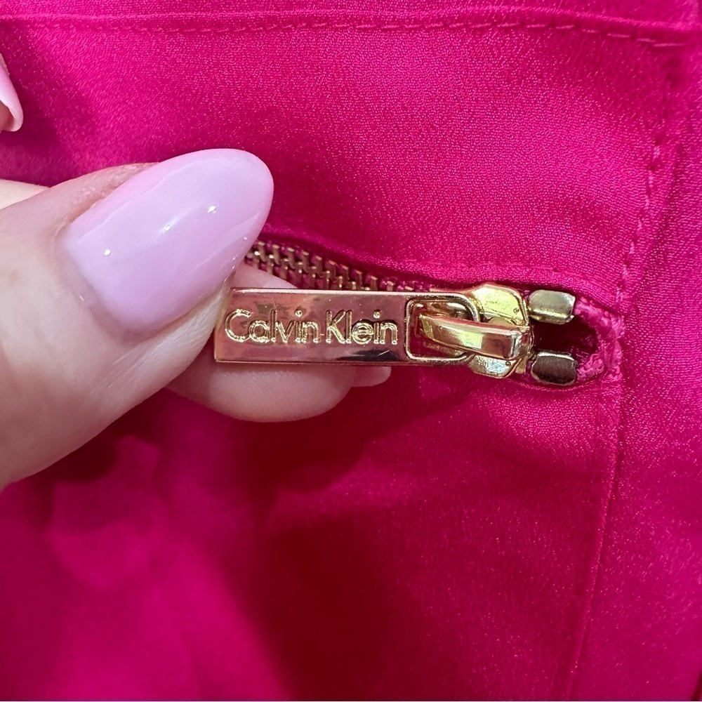 Calvin Klein Button Up Shirt Pink Gold - Picture 5 of 8